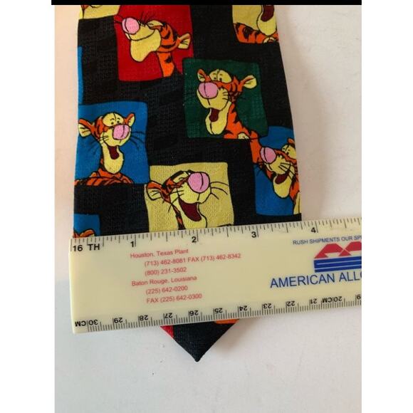 Tigger necktie, Pooh, Disney, Multicolor on black - Picture 2 of 5